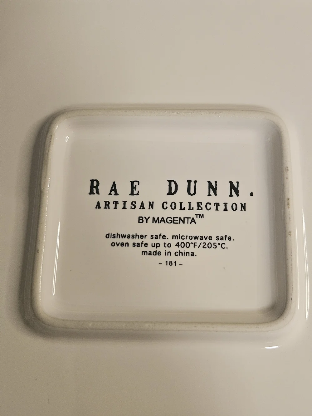 Rae Dunn White Ceramic 